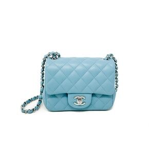 Chanel Lambskin Square Mini Classic Flap